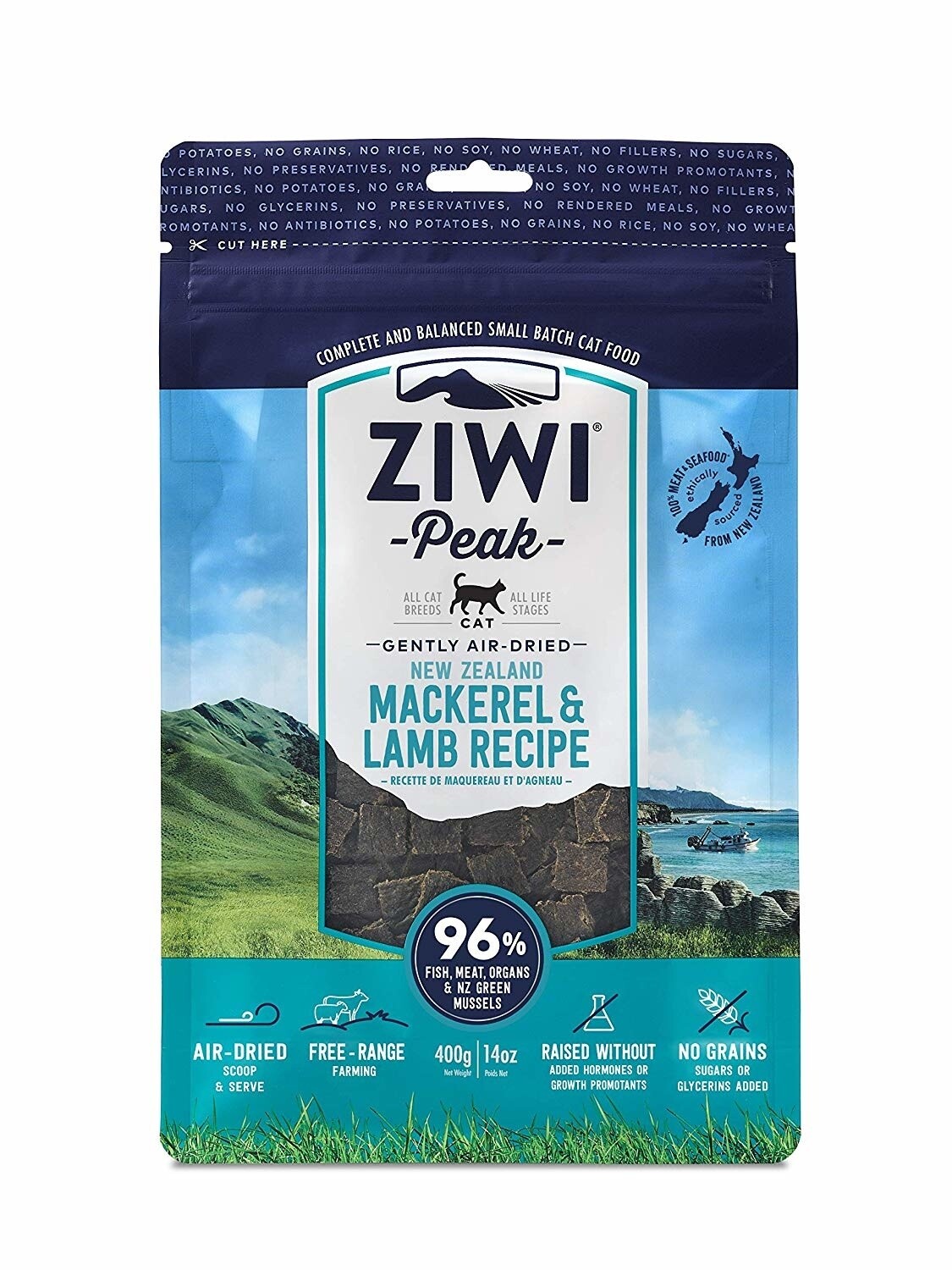 ZIWI CAT MACKEREL & LAMB 14OZ