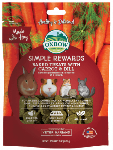 OXBOW SIMPLE REWARDS CARROT &amp; DILL TREATS 3OZ