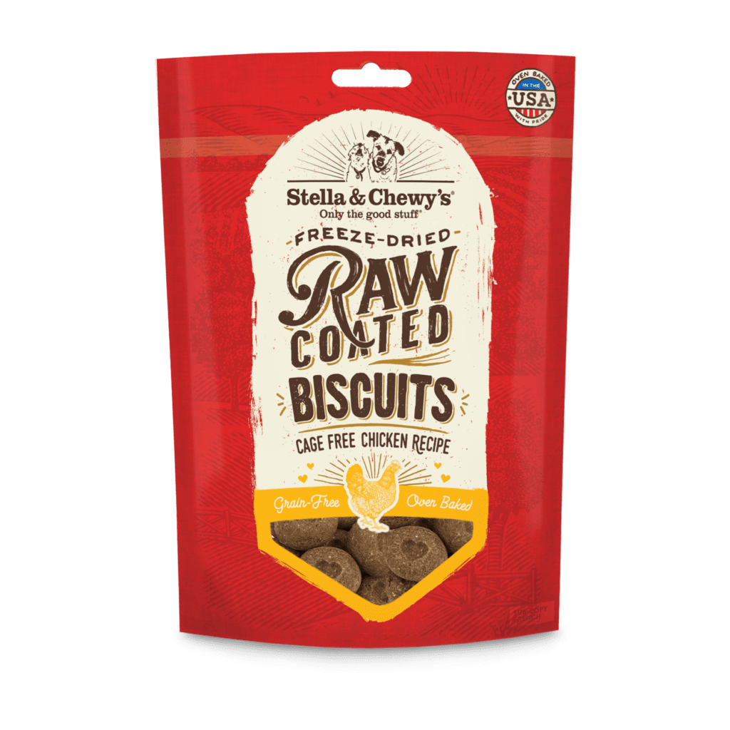 STELLA & CHEWY’S RAW COATED BISCUITS CHIKEN 9OZ