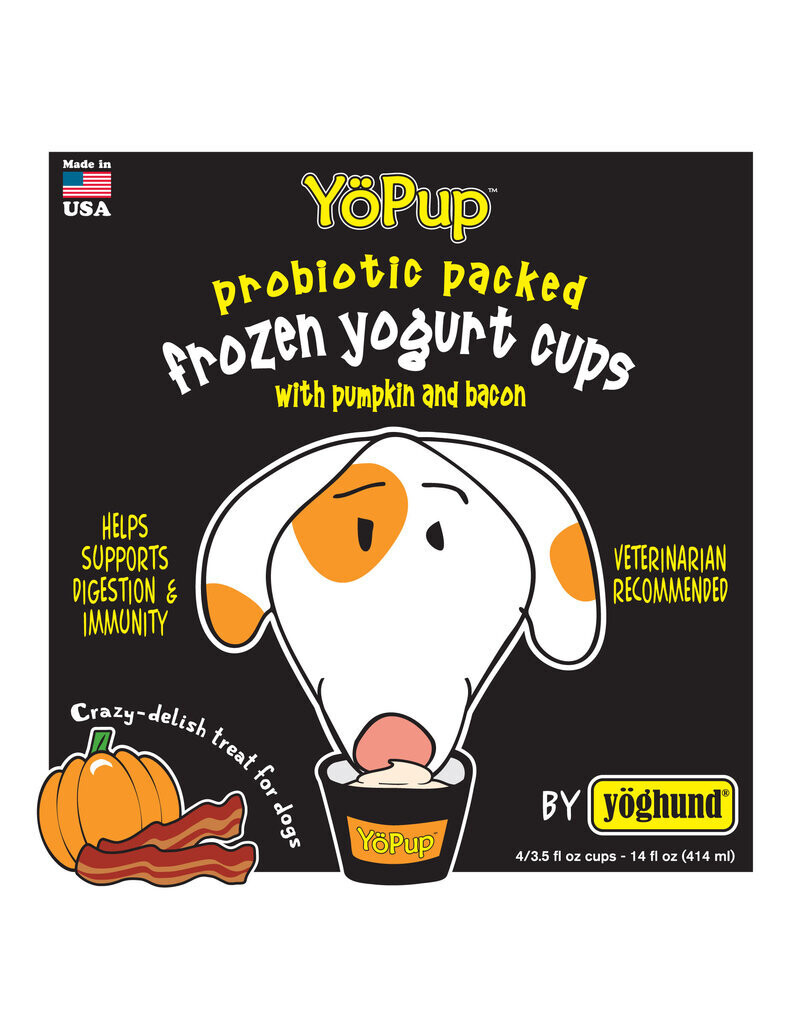 Yoghund Yopup Frozen Pumpkin & Bacon Yogurt Cups 4pk