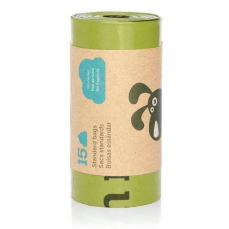 EARTH RATED UNSCENTED BAG SINGLE ROLL 15CT