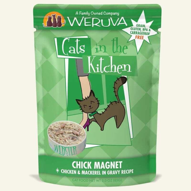 WERUVA CATS IN THE KITCHEN CHICK MAGNET 3OZ POUCH