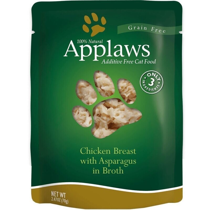 APPLAWS CHICKEN W/ ASPARAGUS IN BROTH WET CAT FOOD