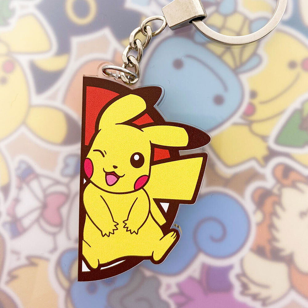 Pikachu Pokepal keyring
