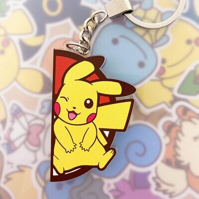 Pikachu Pokepal keyring