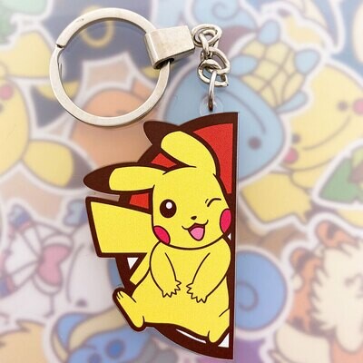 Pikachu Pokepal keyring