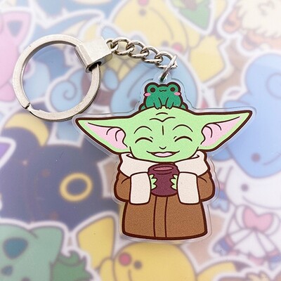 Baby Grogu frog Keyring
