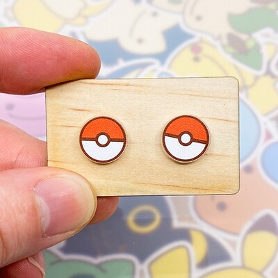 Pokeball Stud Earrings