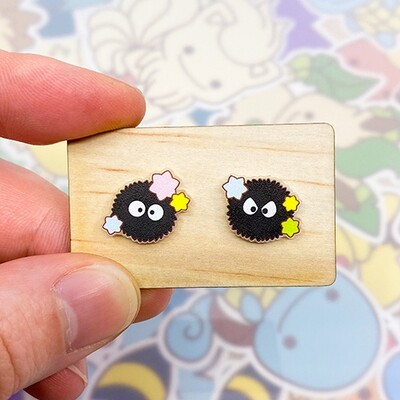Soot Sprite Stud Earrings