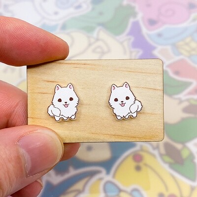 Samoyed Stud Earrings