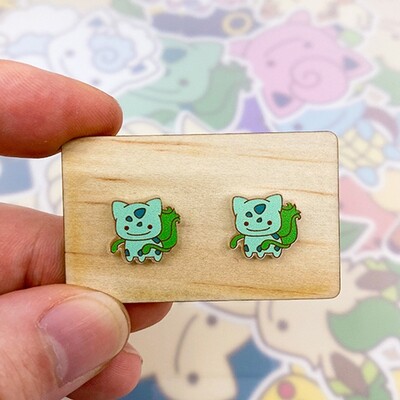 Bulbasaur Stud Earrings