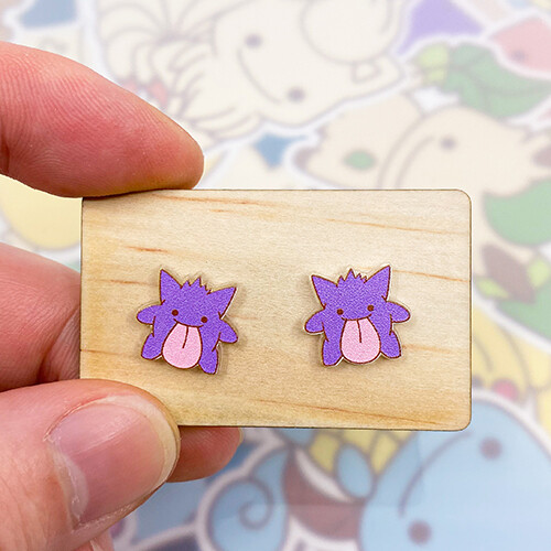 Gengar Stud Earrings