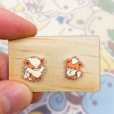 Growlithe &amp; Arcanine Stud Earrings