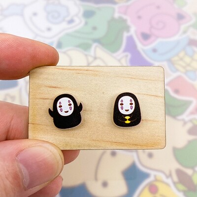 No Face Stud Earrings