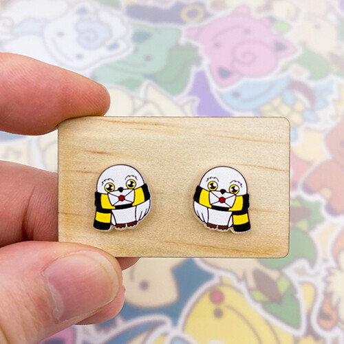 House Owl - Hufflepuff Stud Earrings