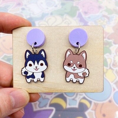 Husky&#39;s Dangle Earrings