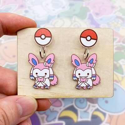 Sylveon Dangle Earrings