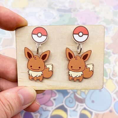 Eevee Dangle Earrings