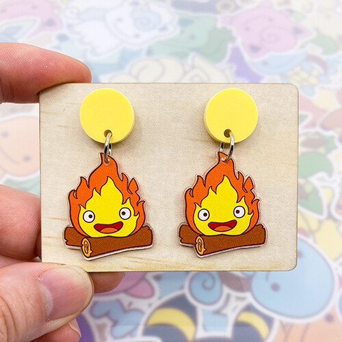 Calcifer Dangle Earrings