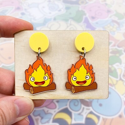 Calcifer Dangle Earrings