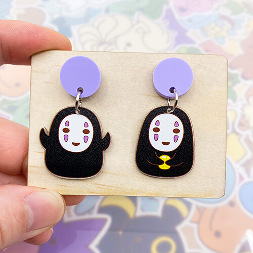 No Face Dangle Earrings