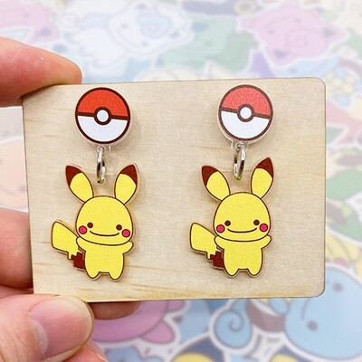 Pikachu Dangle Earrings