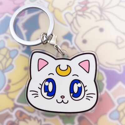 Luna and Artemis Keyring