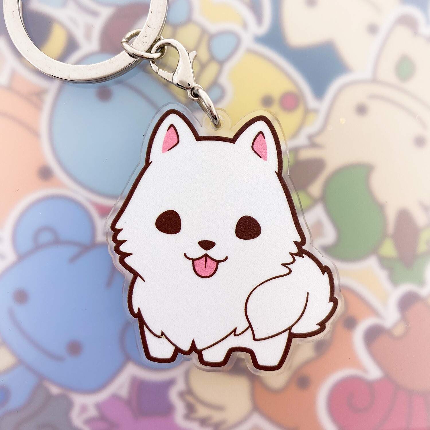 Samoyed Keyring