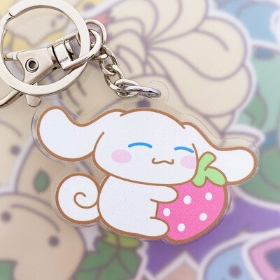 Cinnamoroll Strawberry Keyring