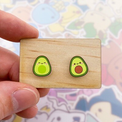 Avocado Stud Earrings