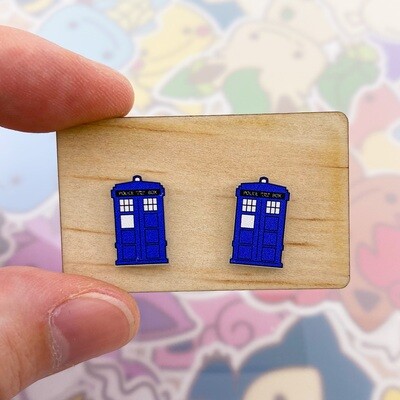 Tardis Stud Earrings
