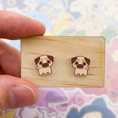 Pug Stud Earrings