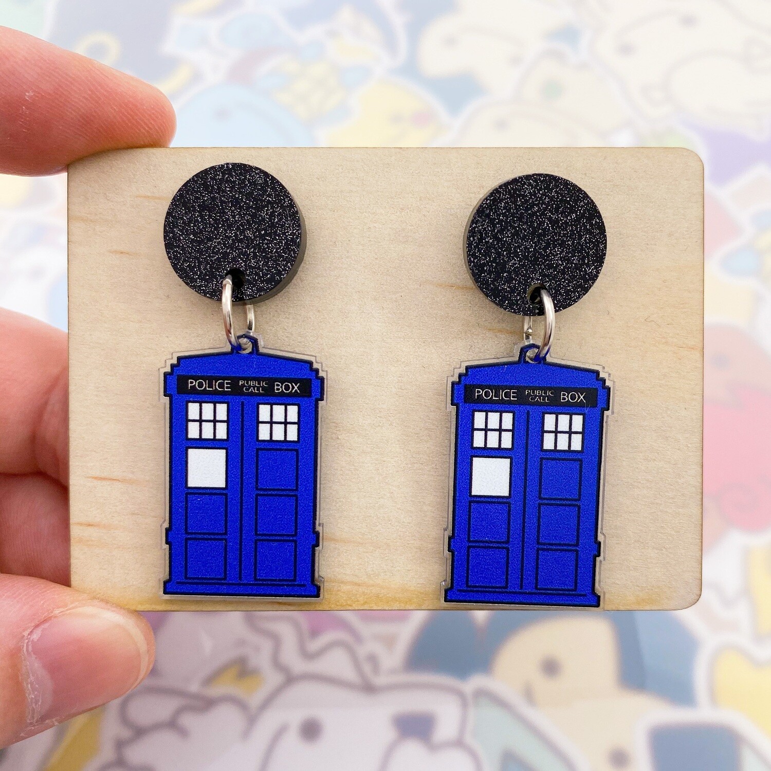 Tardis Dangle Earrings