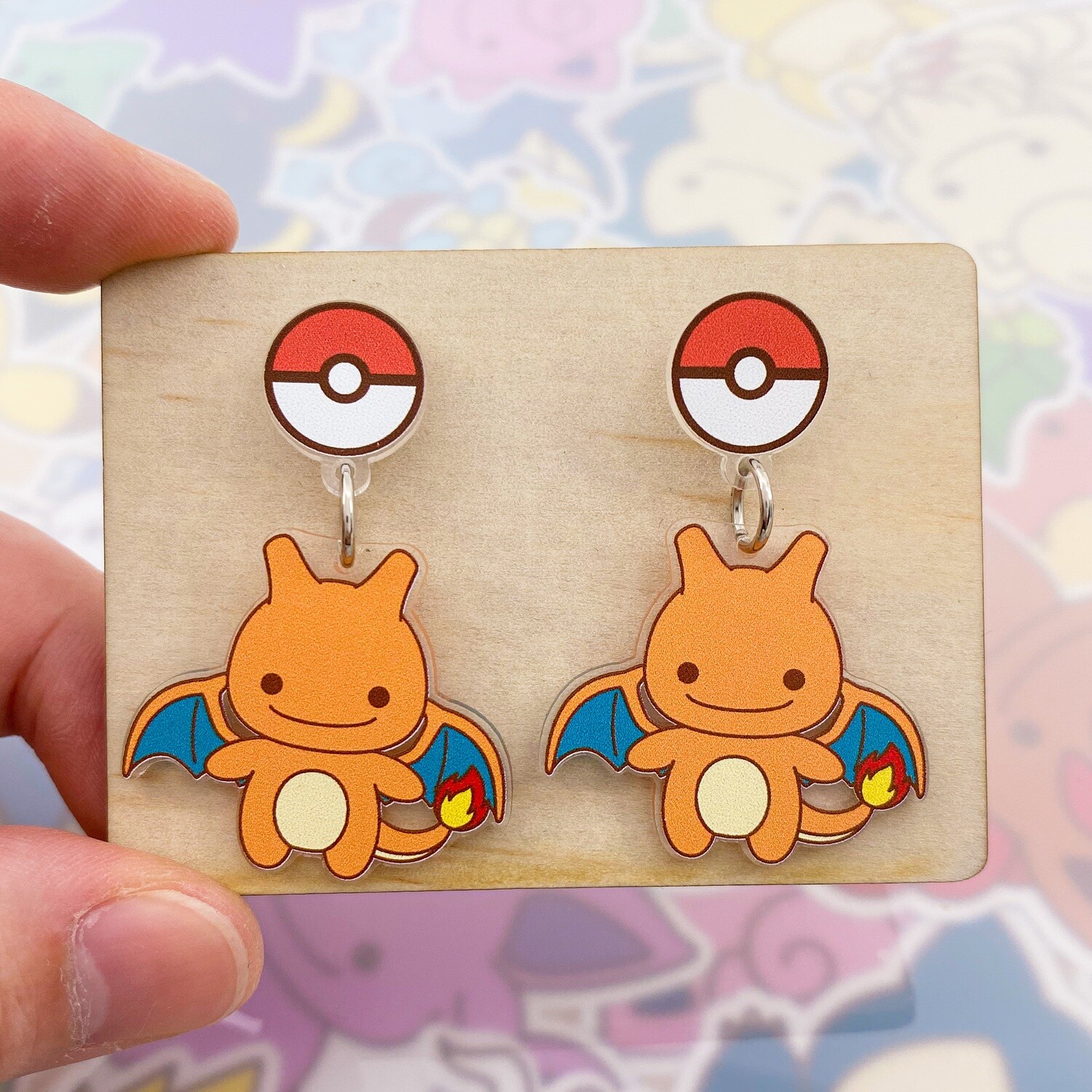 Charizard Dangle Earrings