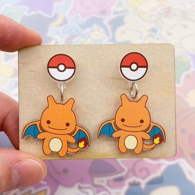 Charizard Dangle Earrings