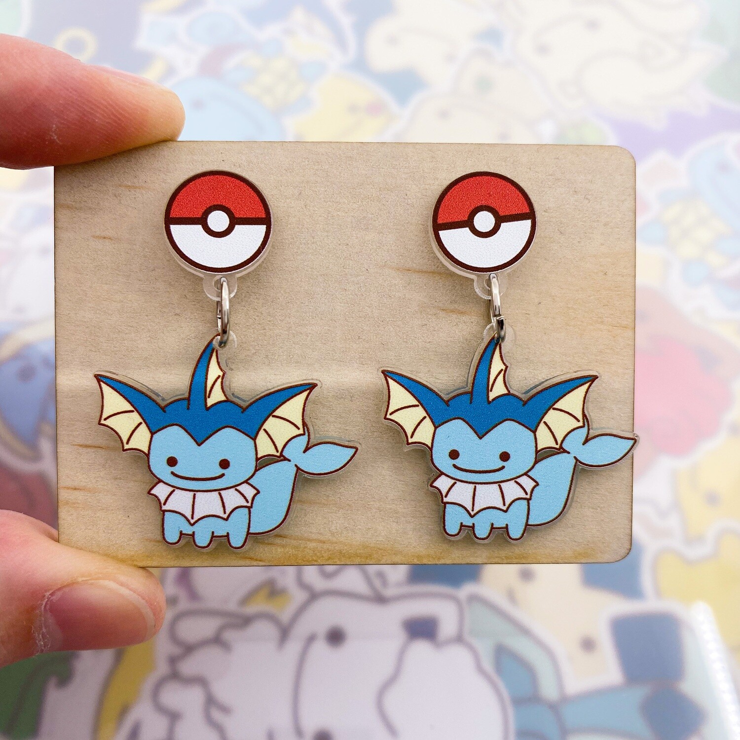 Vaporeon Dangle Earrings