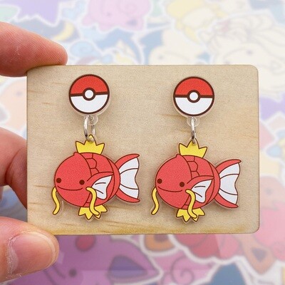 Magikarp Dangle Earrings