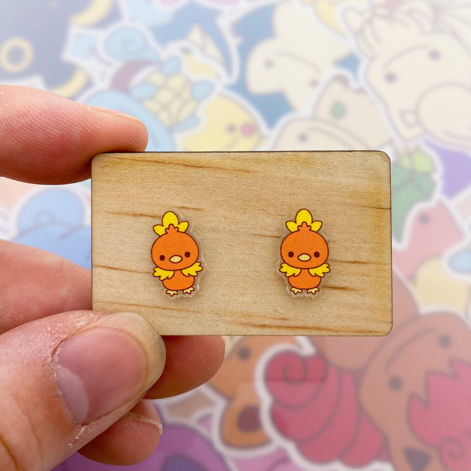 Torchic Stud Earrings