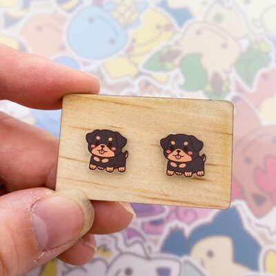 Rottweiler Stud Earrings