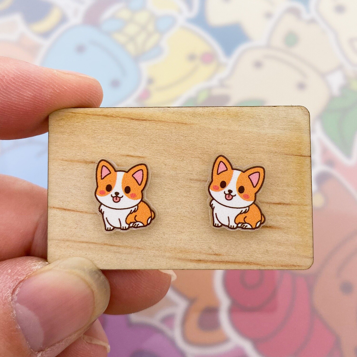 Corgi Stud Earrings