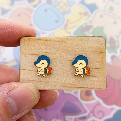 Cyndaquil Stud Earrings