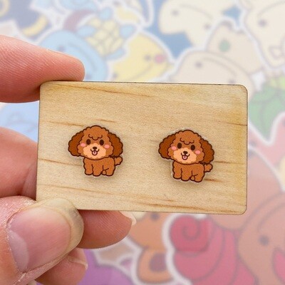 Poodle Stud Earrings