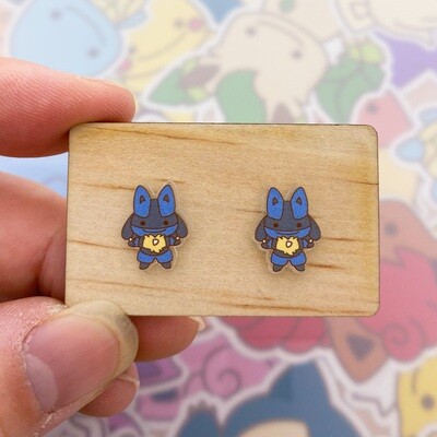 Lucario Stud Earrings