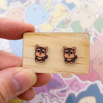 Yorkshire Terrier Stud Earrings