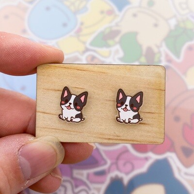 French Bulldog Stud Earrings