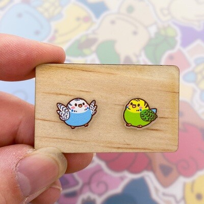 Budgie Stud Earrings