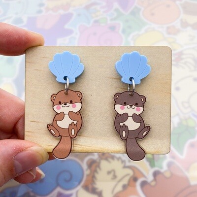 Otter Dangle Earrings