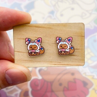 Sylveon Hoodie Stud Earrings
