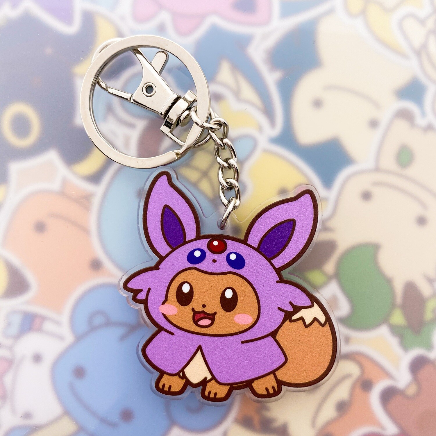Espeon Hoodie Keyring