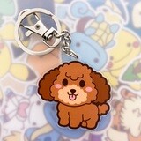 Poodle Keyring